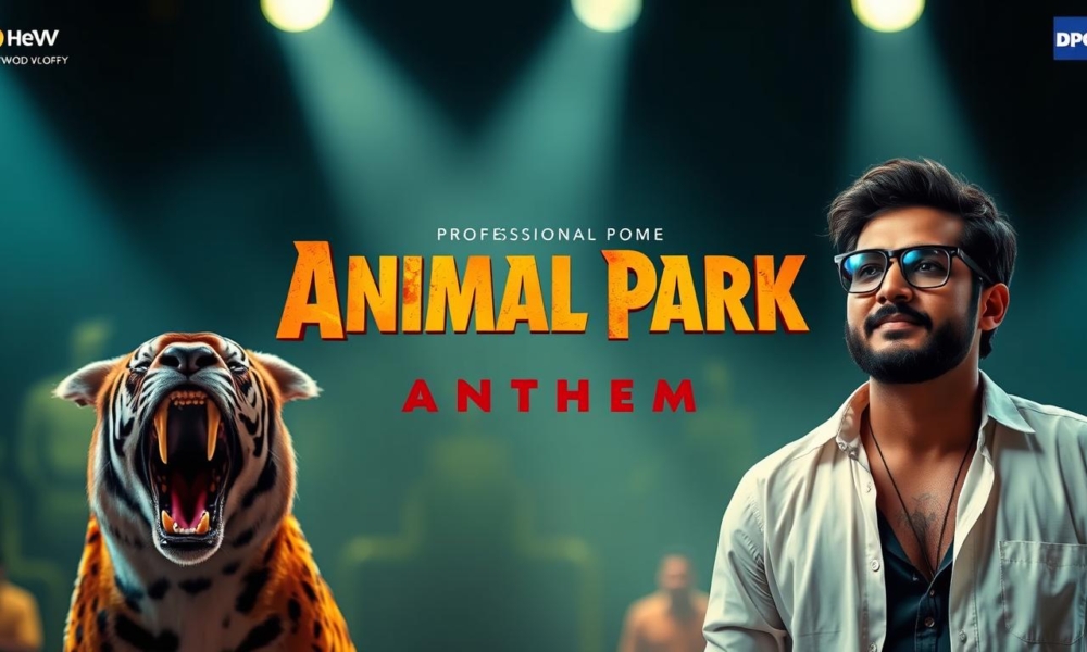 Animal Park Anthem album cover showing the movie's theme