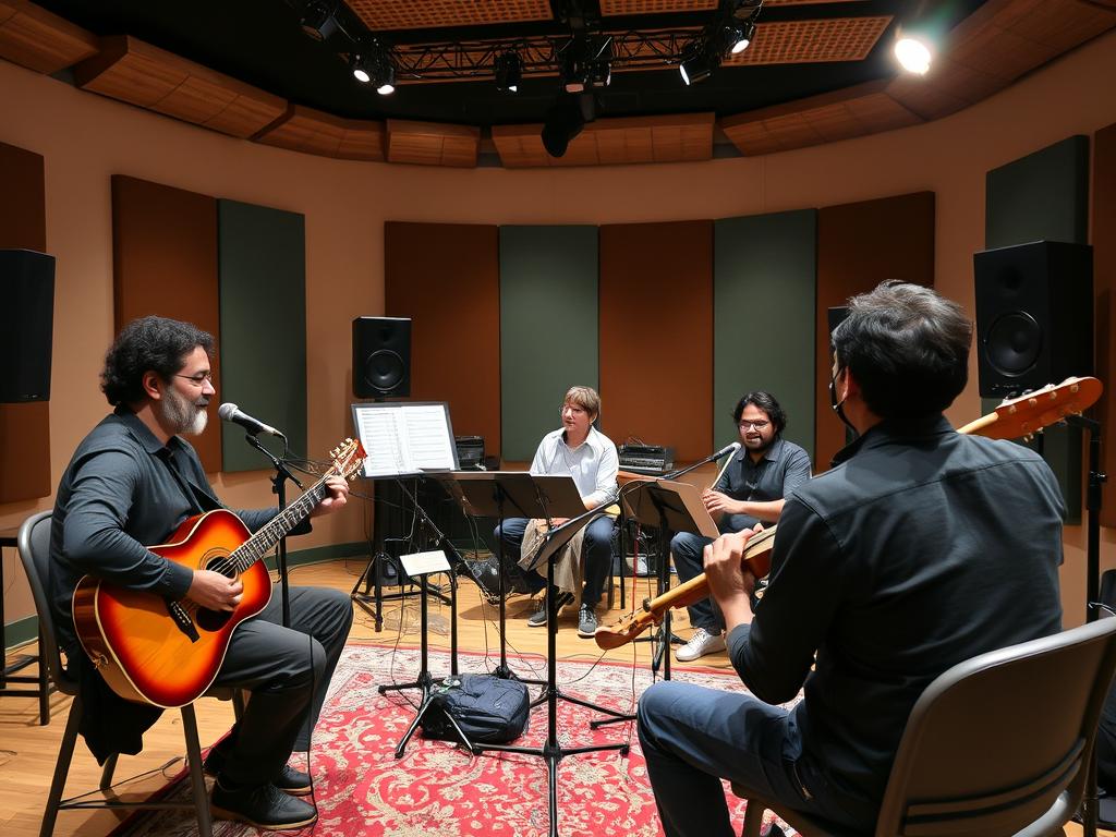 Composers and musicians who created the Animal Park Anthem in recording studio
