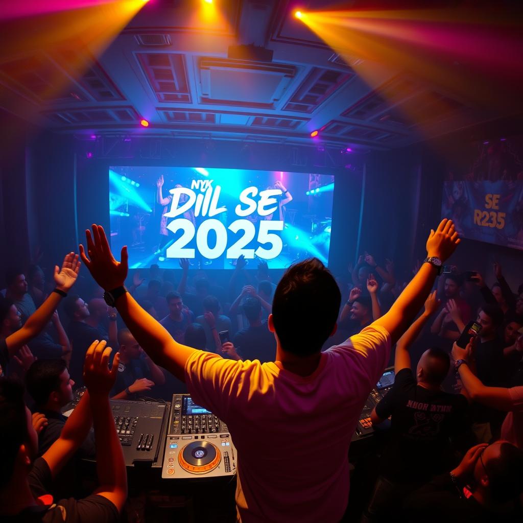DJ NYK performing Dil Se Remix Version 2025 at a club