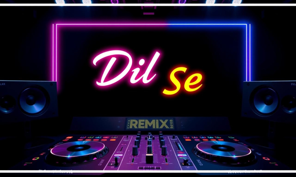 Dil Se Remix Version 2025 cover art with modern DJ equipment