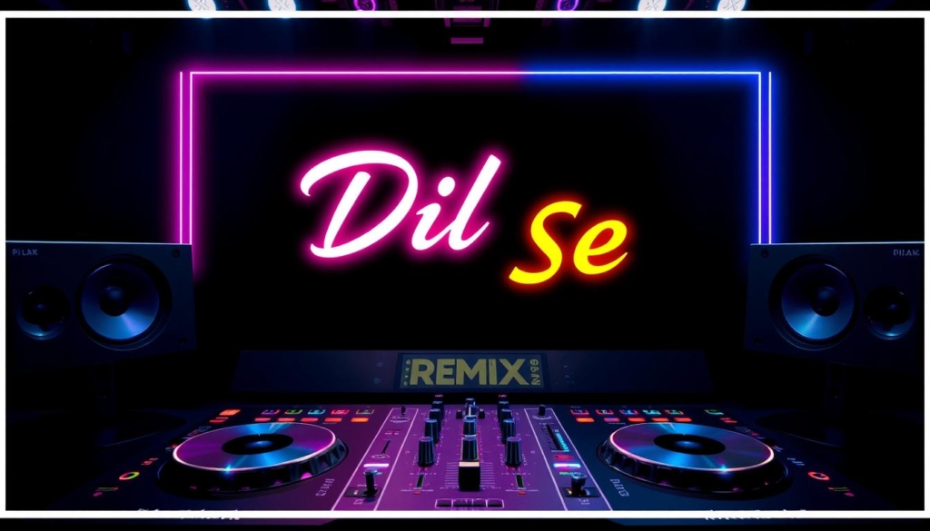 Dil Se Remix Version 2025 cover art with modern DJ equipment
