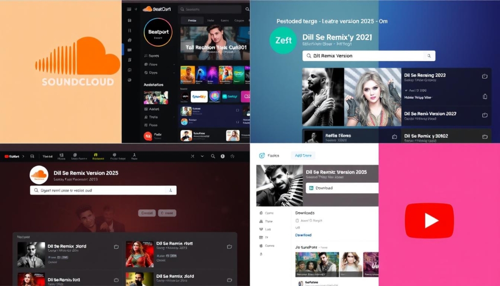Popular music platforms featuring Dil Se Remix Version 2025