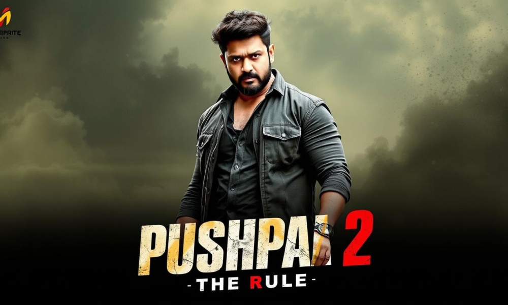 Pushpa 2: The Rule movie poster featuring Allu Arjun as Pushpa Raj