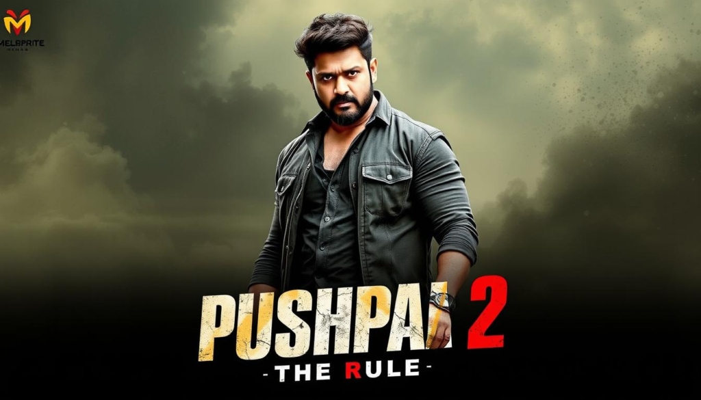 Pushpa 2: The Rule movie poster featuring Allu Arjun as Pushpa Raj