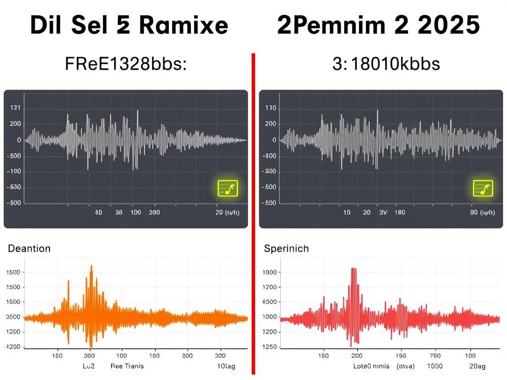 Quality comparison between free and premium Dil Se Remix Version 2025