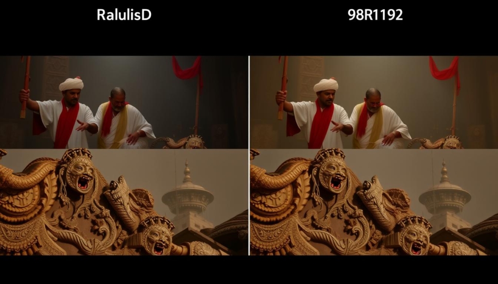 Side-by-side comparison of Kalki 2898 AD streaming quality across platforms