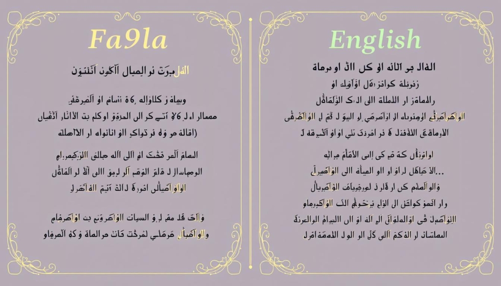 Rehman Dakait entry song lyrics displayed in both Arabic and English translation