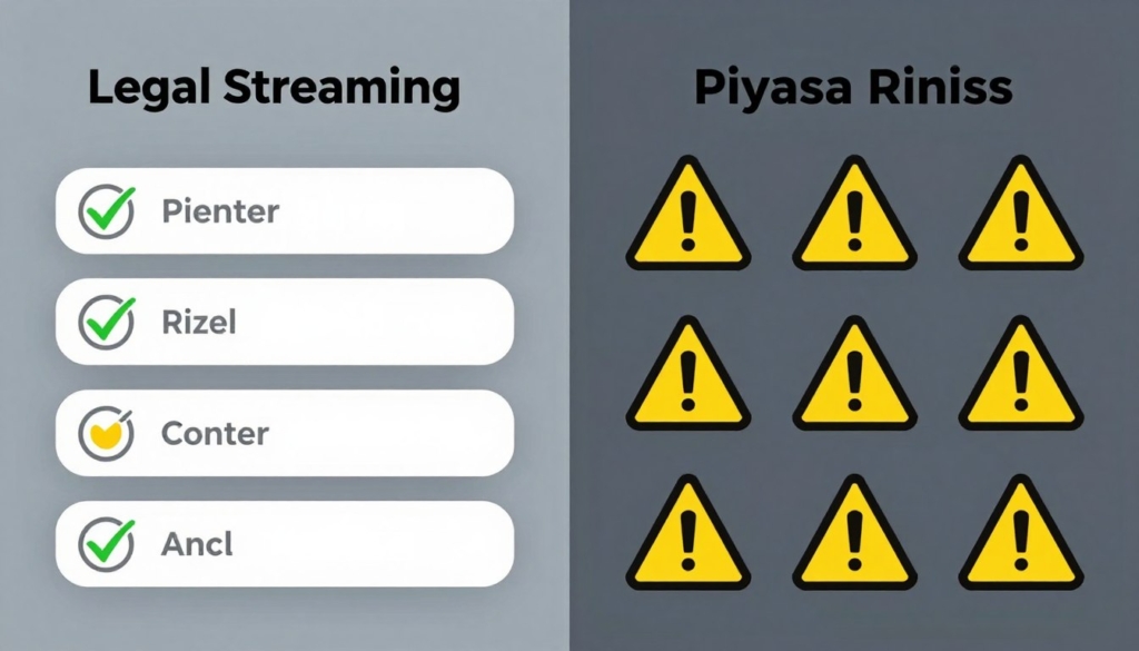 Legal streaming platforms versus piracy comparison for movie watching