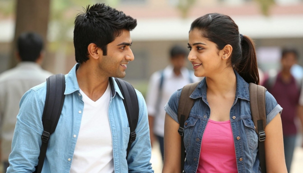 Romantic scene from Romeo Hindi movie